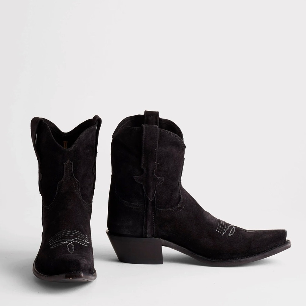 Lucchese ELENA in black suede - Picture 2 of 8